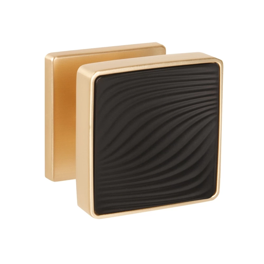 Фото Ручка раздельная K.EST.Q52.GIPNOZ SSG/BL сатинированное золото/черный