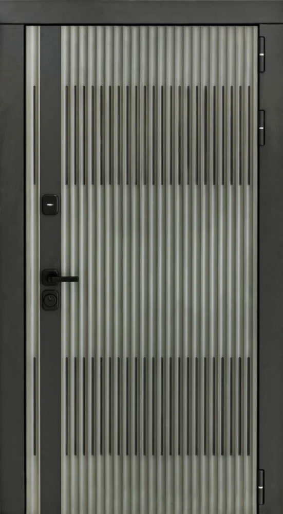 Входная дверь ДвериПРО Элфи ФЛЗ-649 Капучино (зеркало) DPRO222335 внешняя сторона