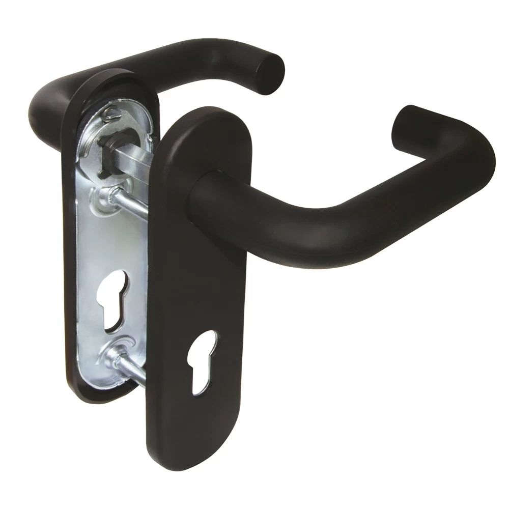 Фото Ручка дверная FP.DH172.0433 NE (DH-0433 NE) (9x130) с пружиной BL-24 черный