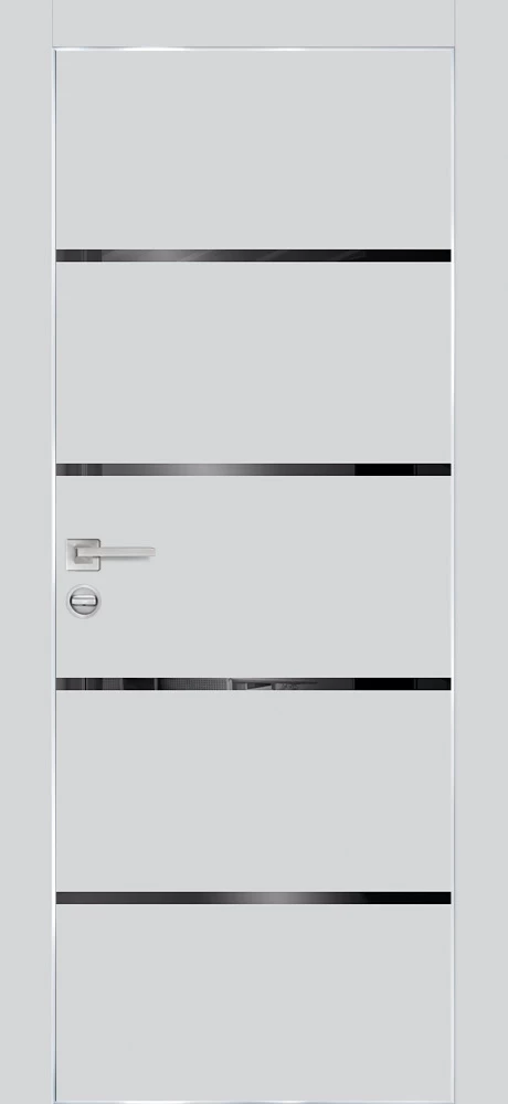 Фото Межкомнатная дверь PX-17  AL кромка с 4-х ст. Сапфир матовый