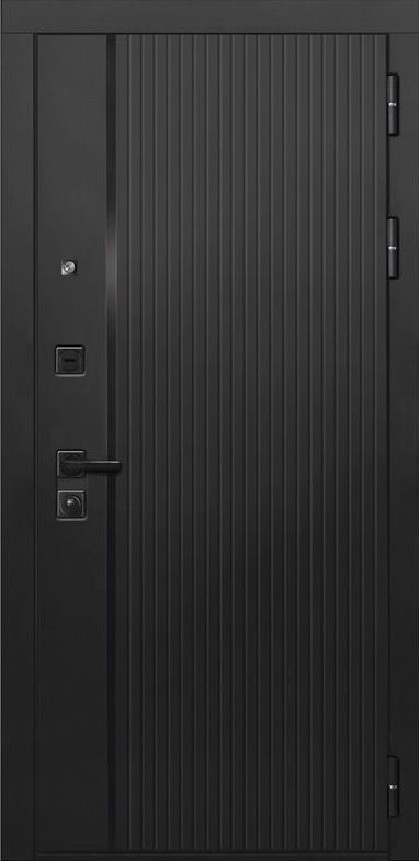 Входная дверь ДвериПРО L-45 Лаура-2 (16мм, мореный дуб) DPRO195985 внешняя сторона